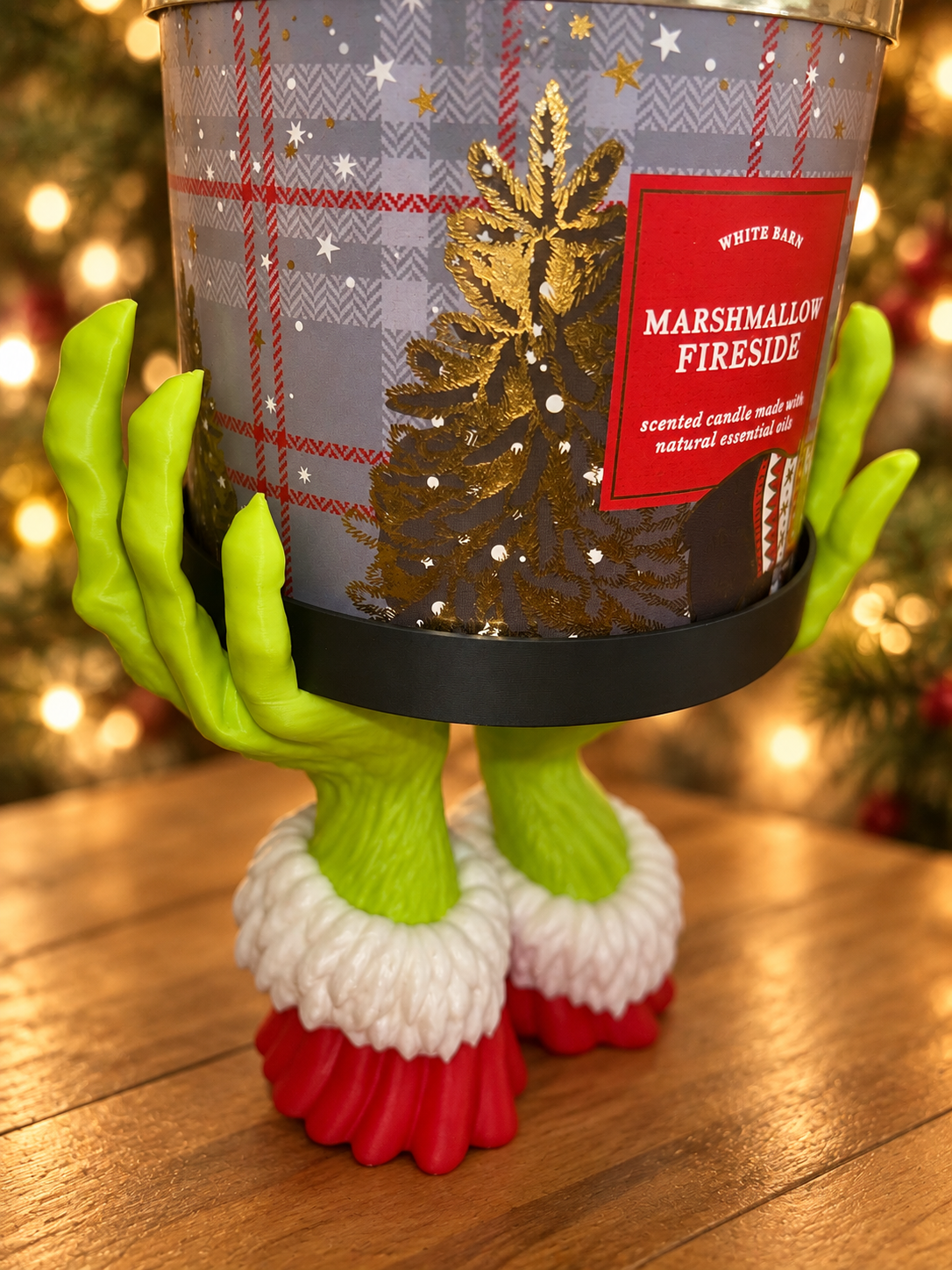 Grinch-Inspired Candle Holder