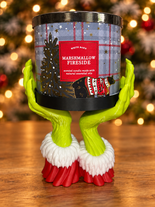 Grinch-Inspired Candle Holder